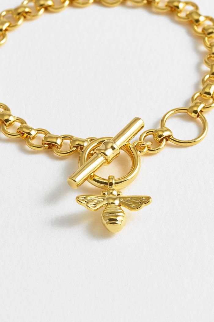 Estella Bartlett Bumble Bee T-Bar Bracelet Gold Plated