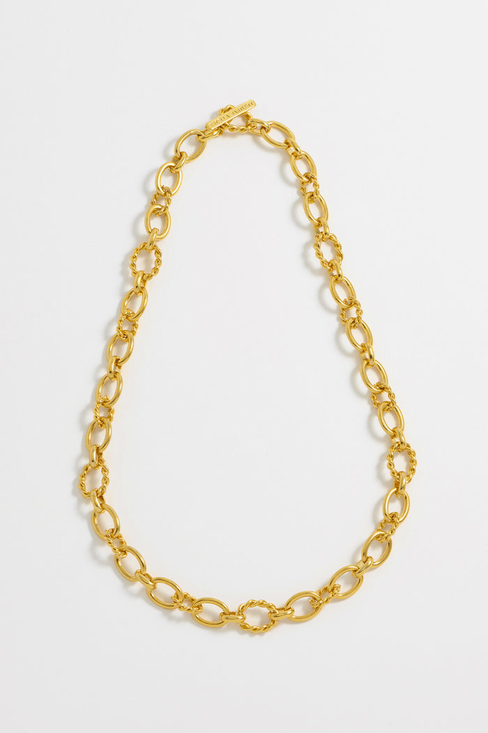 estella bartlett Chunky Chain T-Bar Necklace Gold Plated