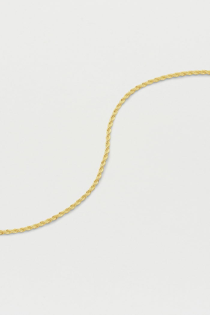 Estella Bartlett Chunky Rope Chain Anklet Gold Plated
