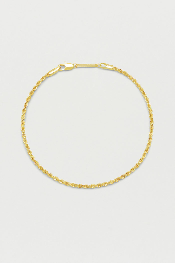 estella bartlett Chunky Rope Chain Anklet Gold Plated