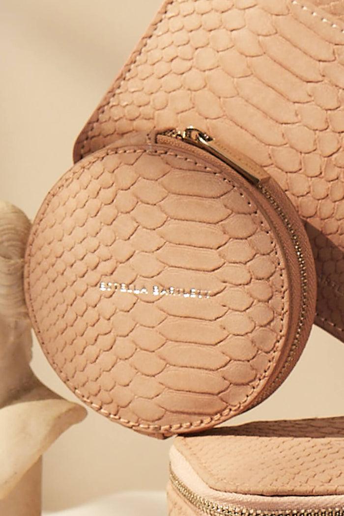 Estella Bartlett Circle Coin Purse Blush Snake-effect