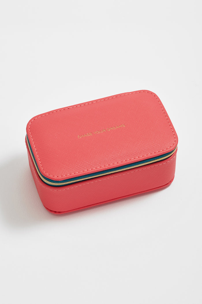 estella bartlett Colour Block Mini Jewellery Box Coral