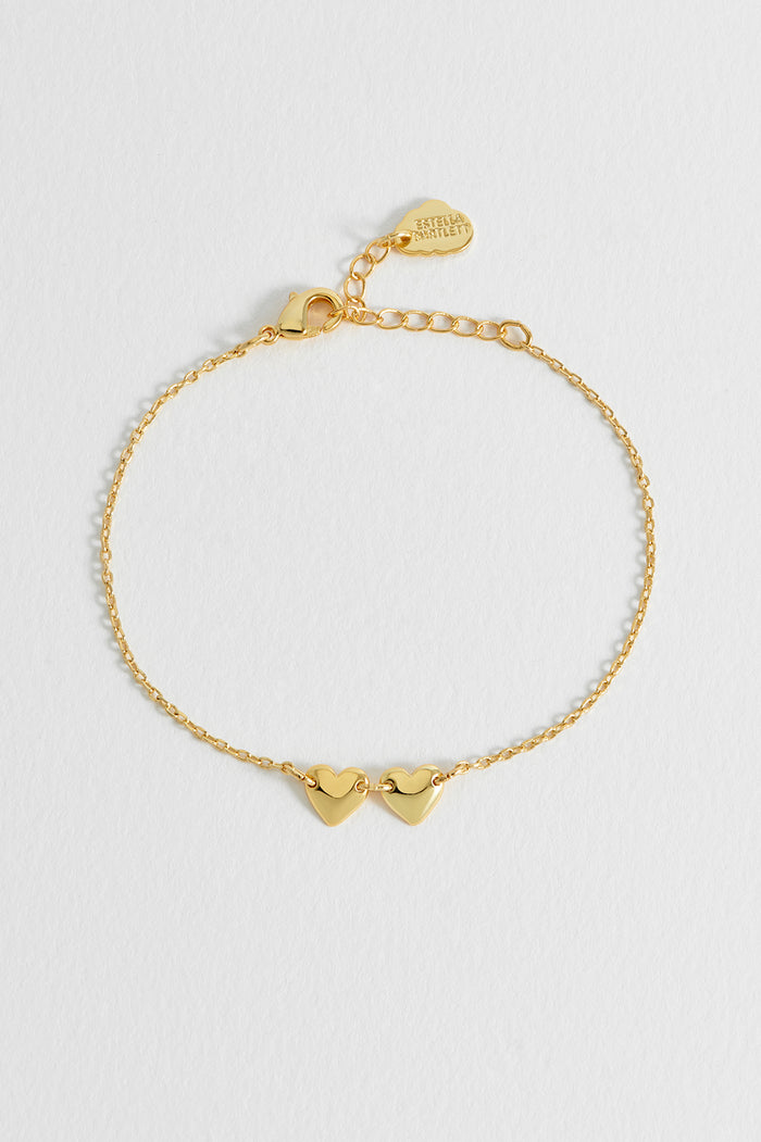 Estella Bartlett Connected Hearts Bracelet Gold Plated Packaging Message: You Are Some Kind Of Wonderful