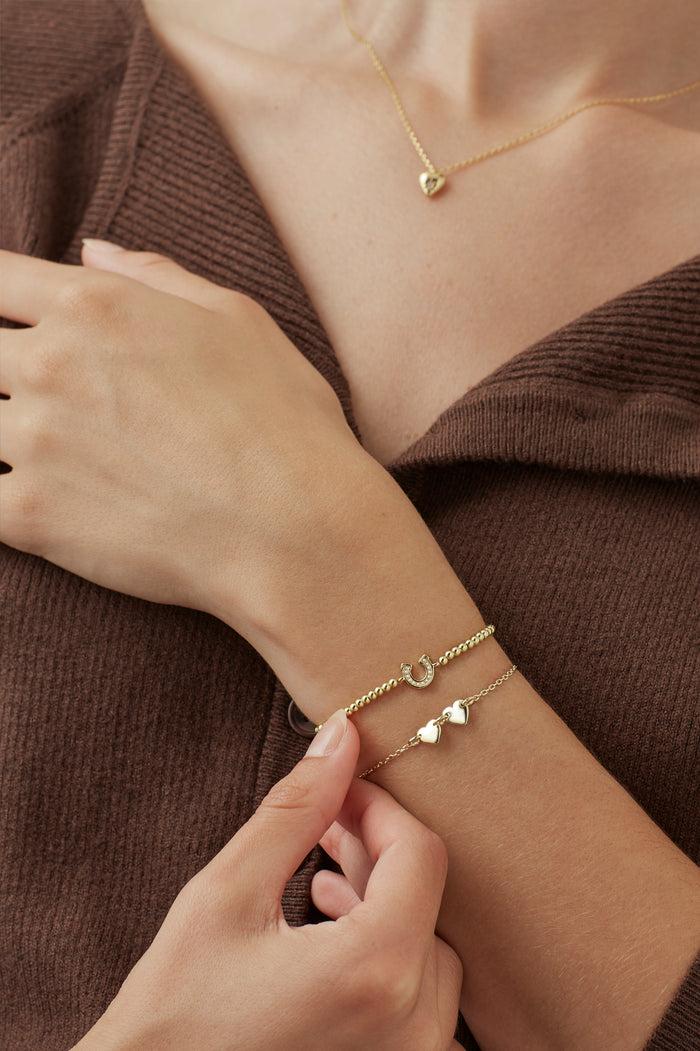 Estella Bartlett Connected Hearts Bracelet Gold Plated Packaging Message: You Are Some Kind Of Wonderful