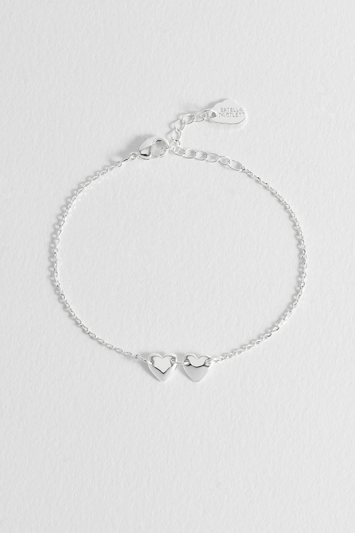 Estella Bartlett Connected Hearts Bracelet Silver Plated Packaging Message: You Are Some Kind Of Wonderful