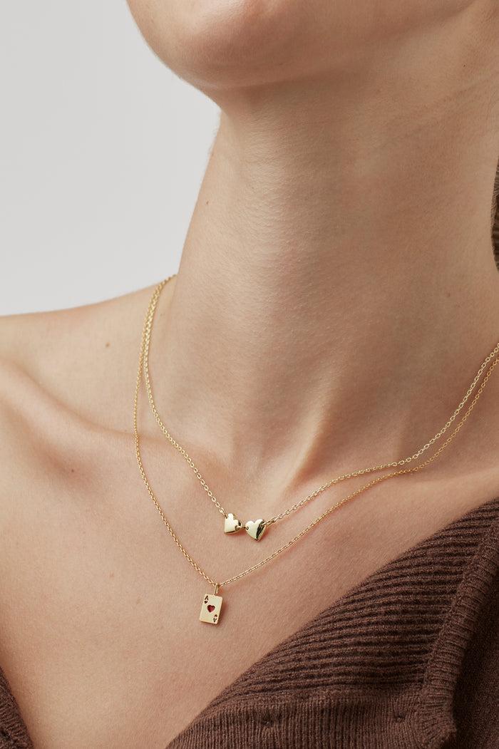 Estella Bartlett Connected Hearts Necklace Gold Plated Packaging Message: You Are Some Kind Of Wonderful