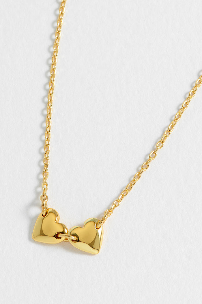 Estella Bartlett Connected Hearts Necklace Gold Plated Packaging Message: You Are Some Kind Of Wonderful