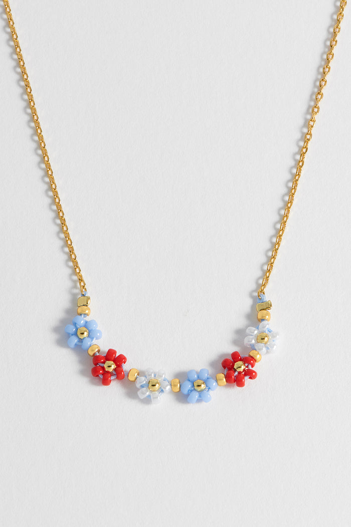 Estella Bartlett Daisy Chain Necklace Gold Plated | Multi Packaging Message: Daisy Chain