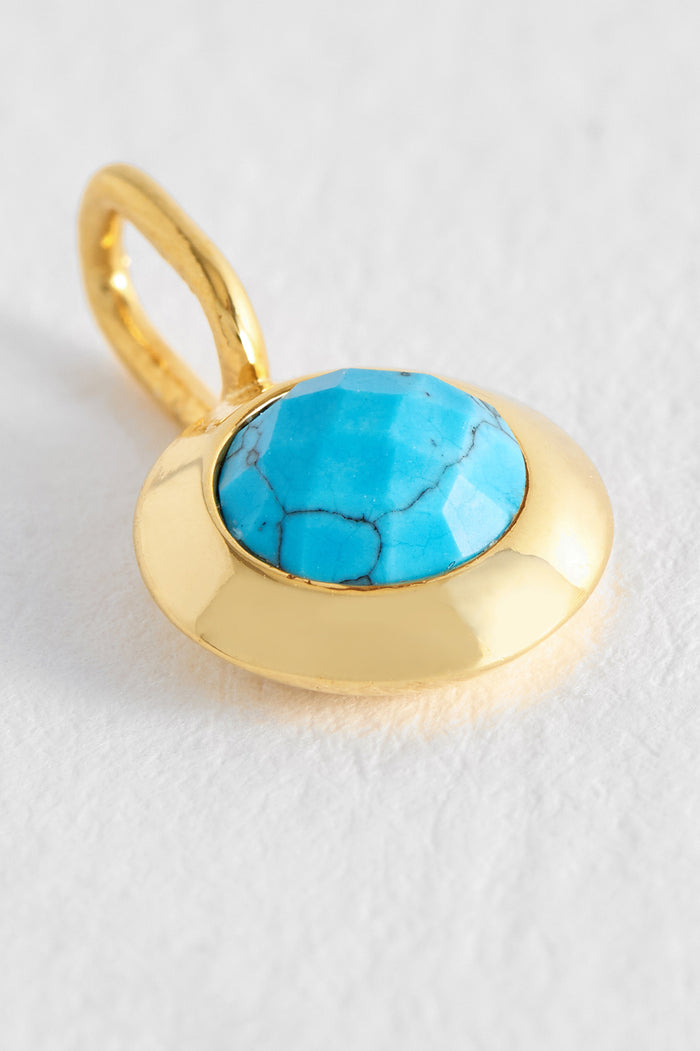 Estella Bartlett December Birthstone Charm Gold Plated | Howlite