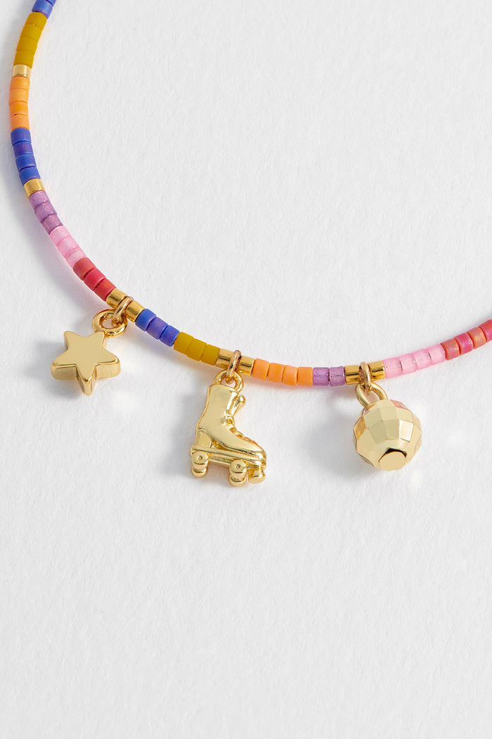 Estella Bartlett Disco Louise Bracelet Gold Plated Packaging Message: Follow The Fun