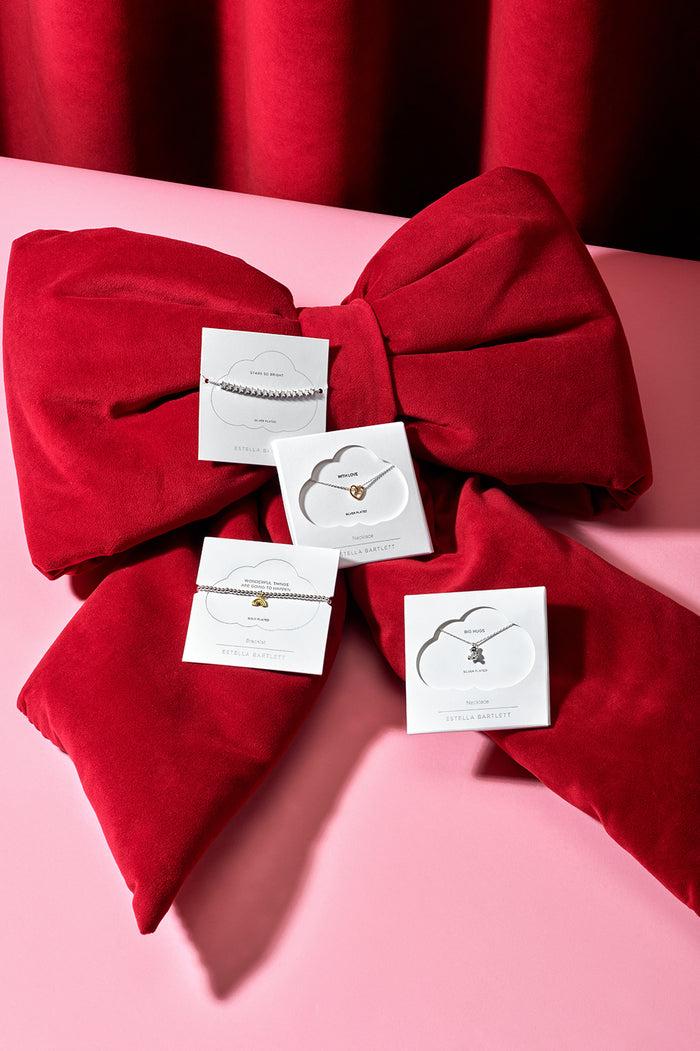 Estella Bartlett Doodle Heart Necklace Gold And Silver Plated Packaging Message: WITH LOVE