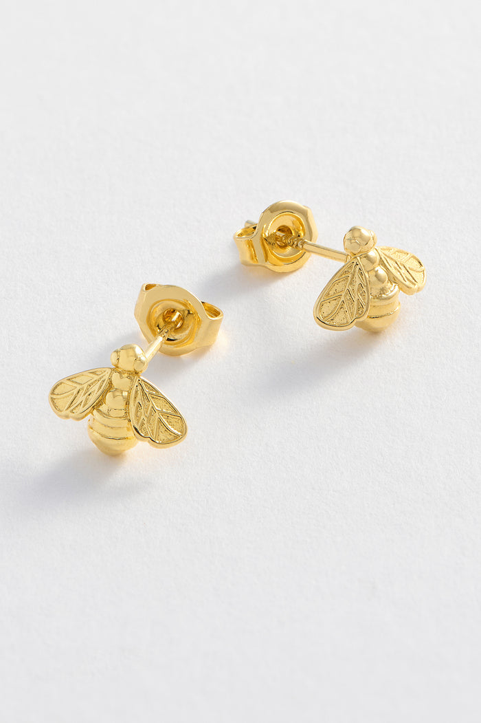 estella bartlett Bee Studs Gold Plated