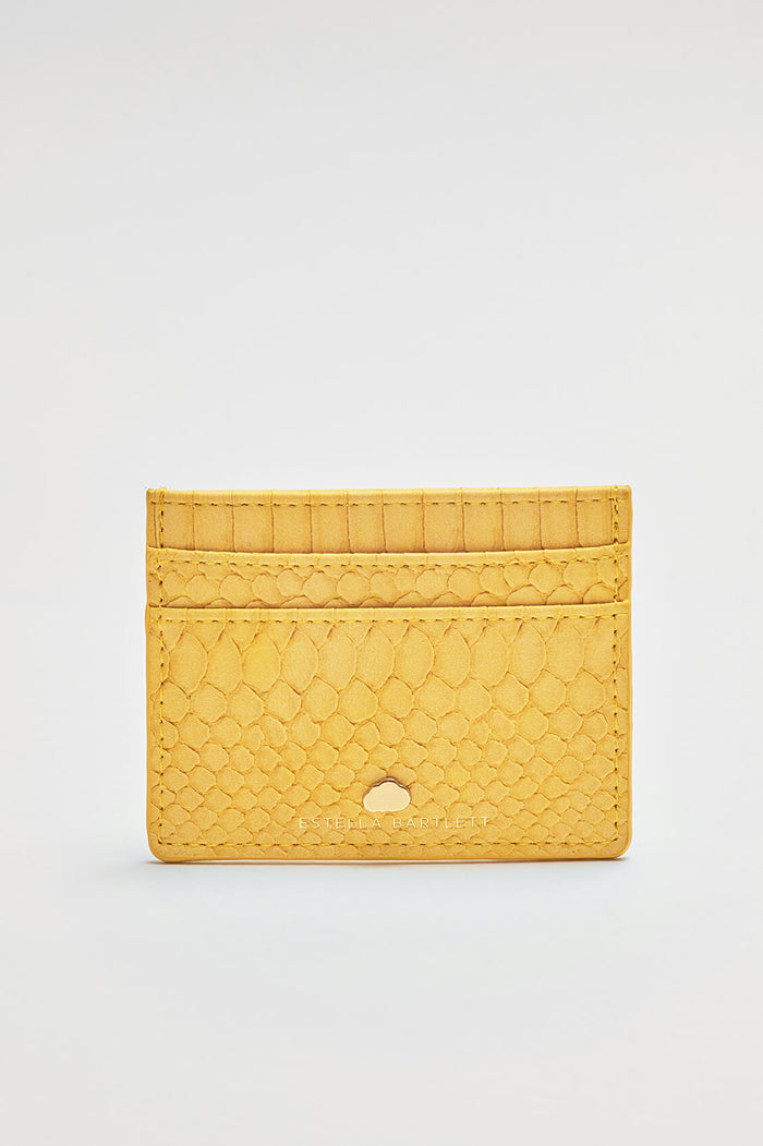 estella bartlett Card Holder Mustard Snake-effect