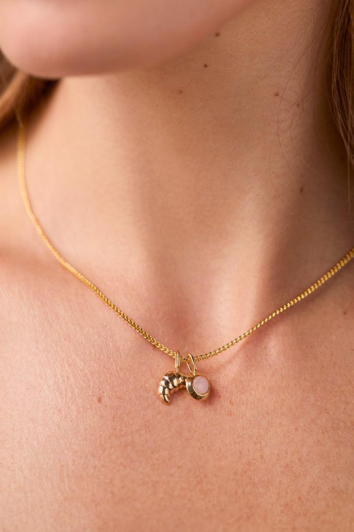 Estella Bartlett Croissant Charm Gold Plated