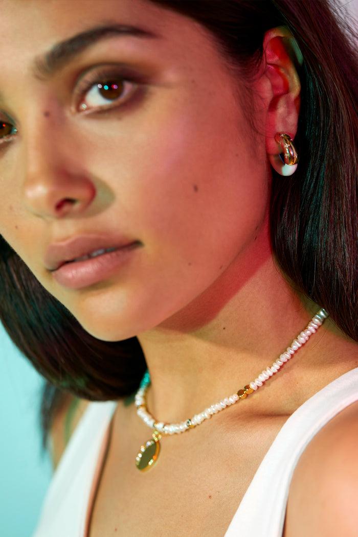 Estella Bartlett CZ Celestial Hoops Gold Plated