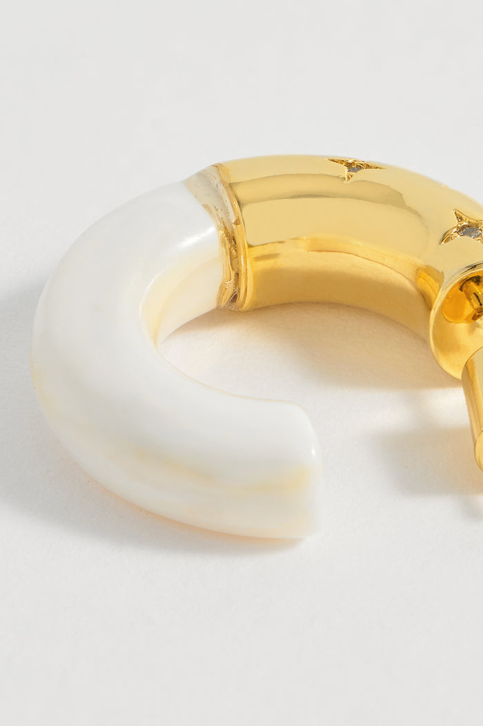 Estella Bartlett CZ Celestial Hoops Gold Plated