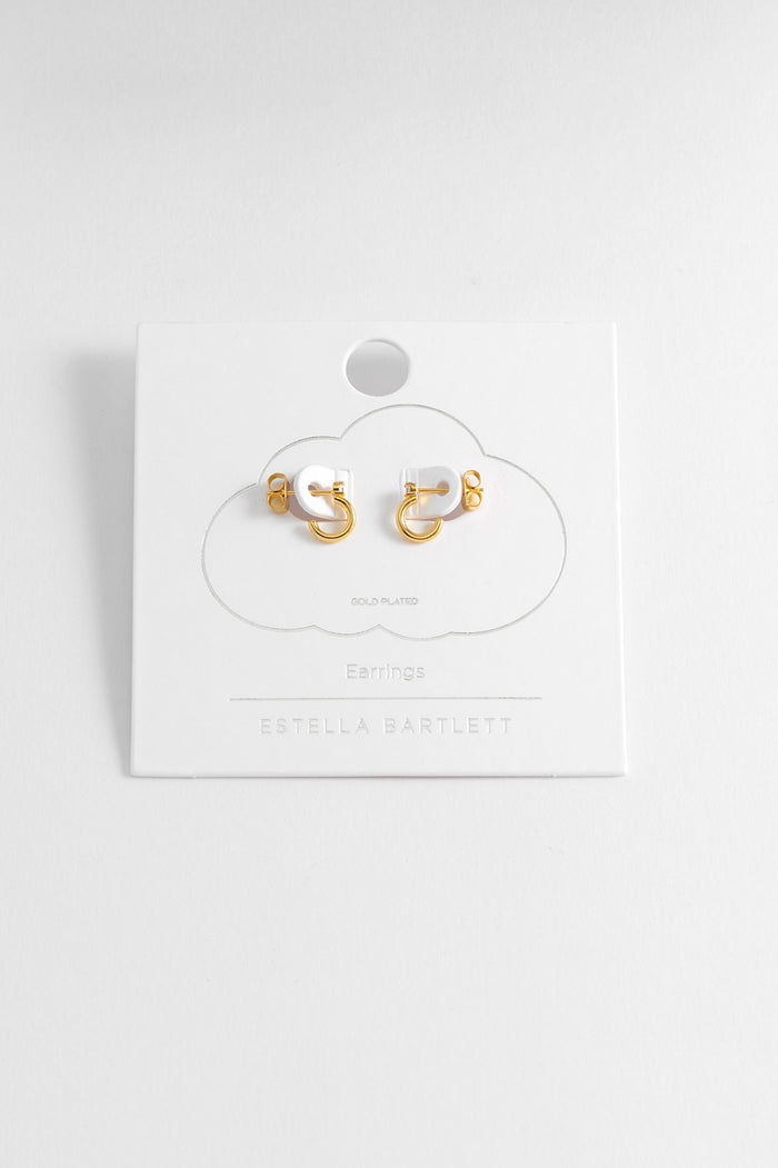 Estella Bartlett CZ Huggie Hoops Gold Plated