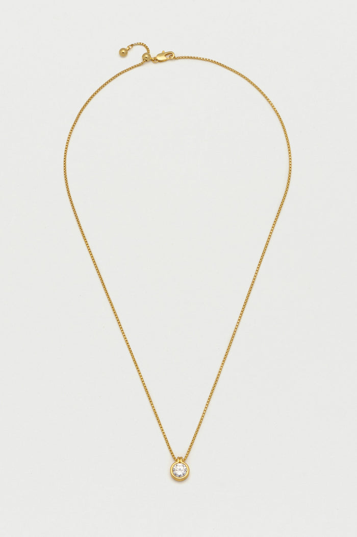 Estella Bartlett CZ Pendant Necklace Gold Plated