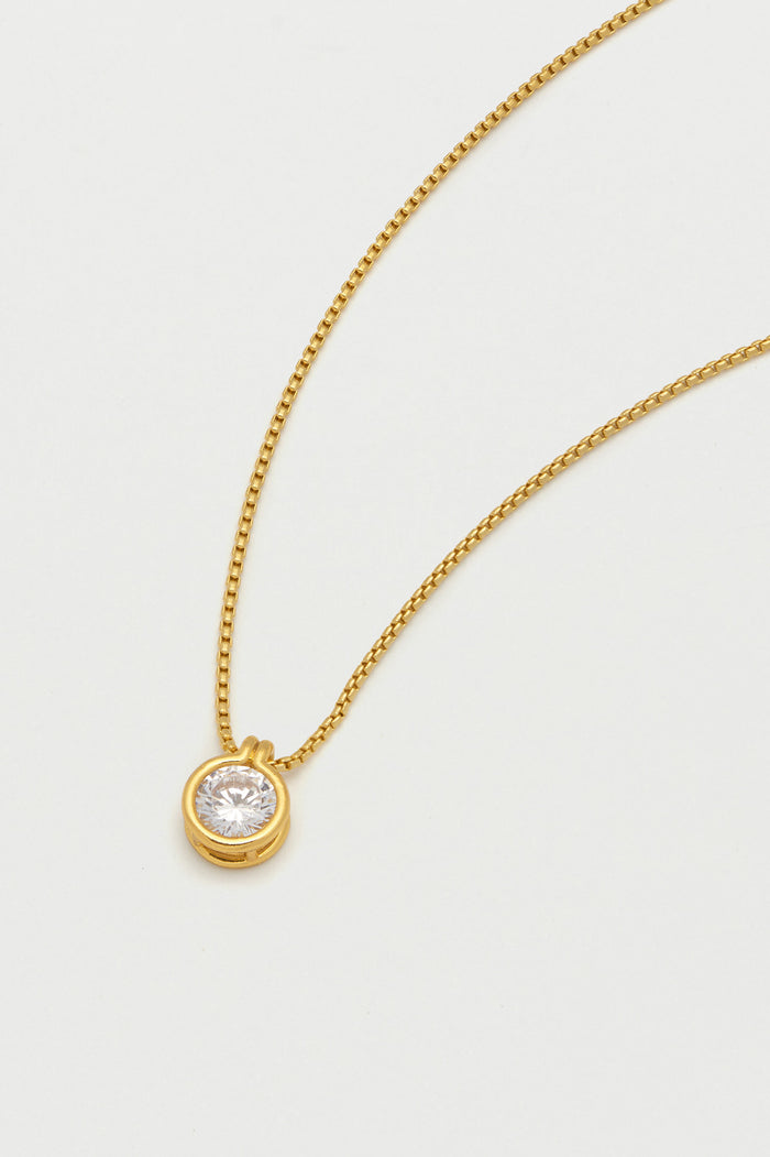 estella bartlett CZ Pendant Necklace Gold Plated