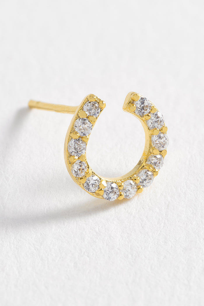 Estella Bartlett CZ Swirl Earrings Gold Plated