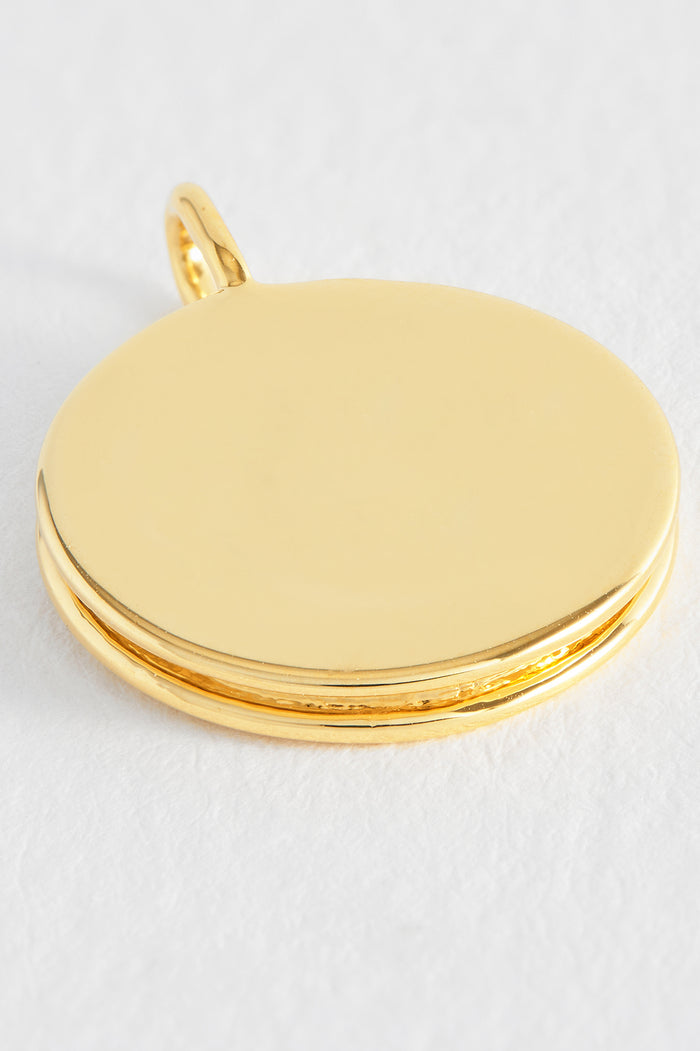 Estella Bartlett Disc Charm Gold Plated