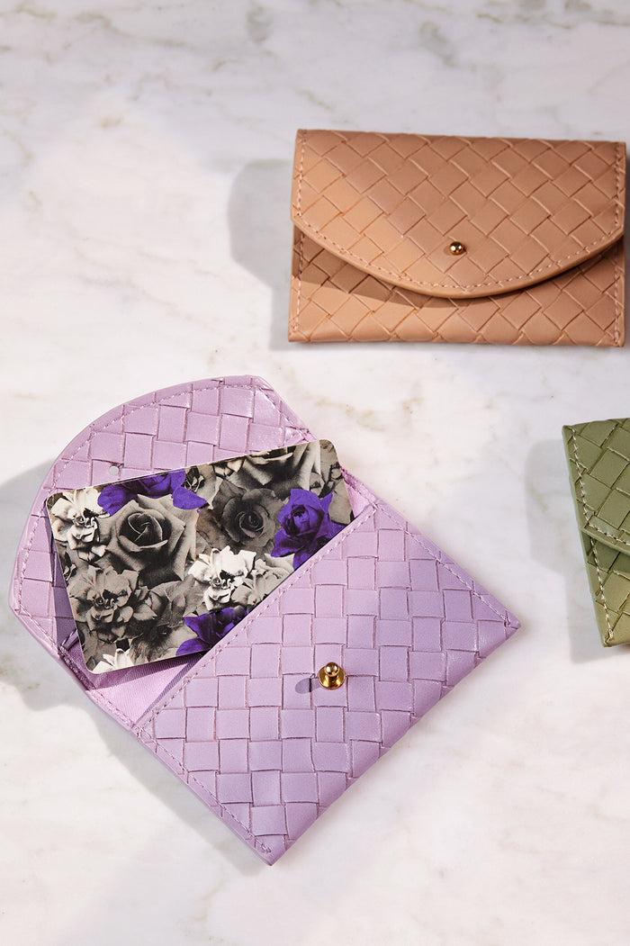 Estella Bartlett Envelope Card Holder Lilac Weave