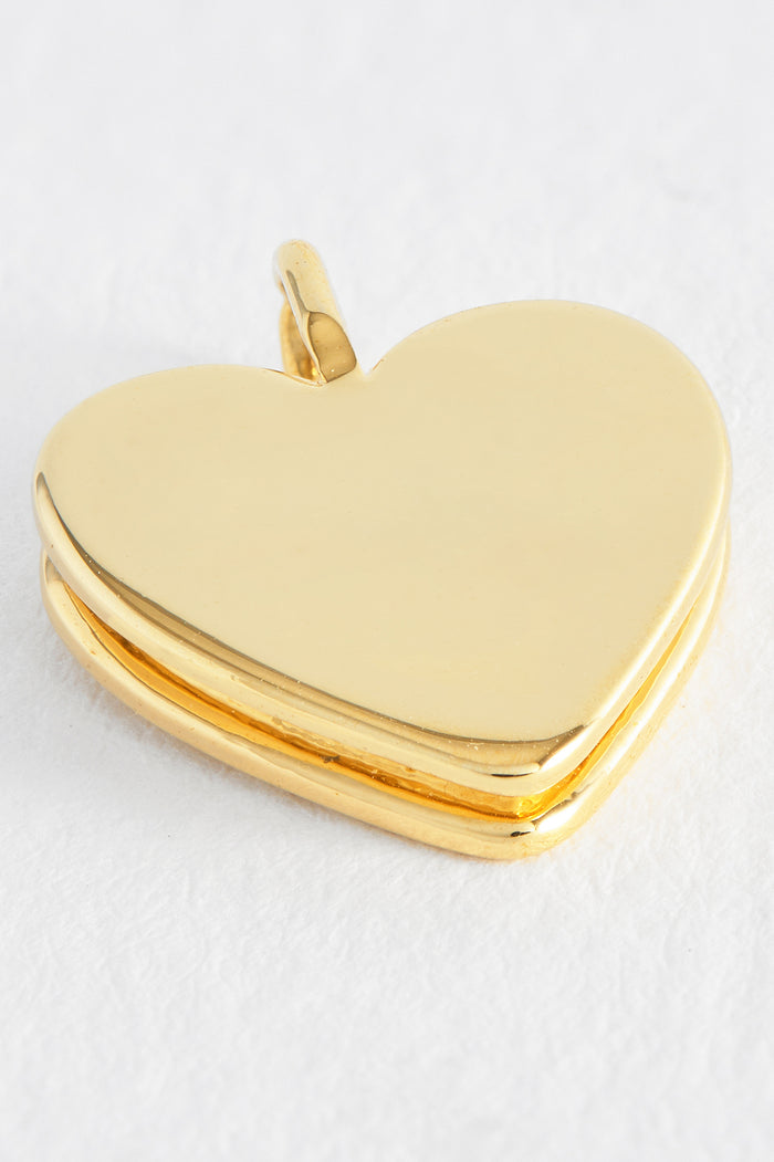 Estella Bartlett Heart Charm Gold Plated