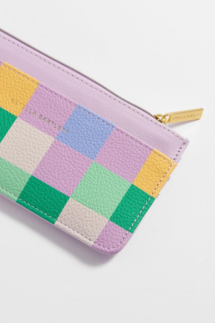 Estella Bartlett Large Card Purse Checkerboard