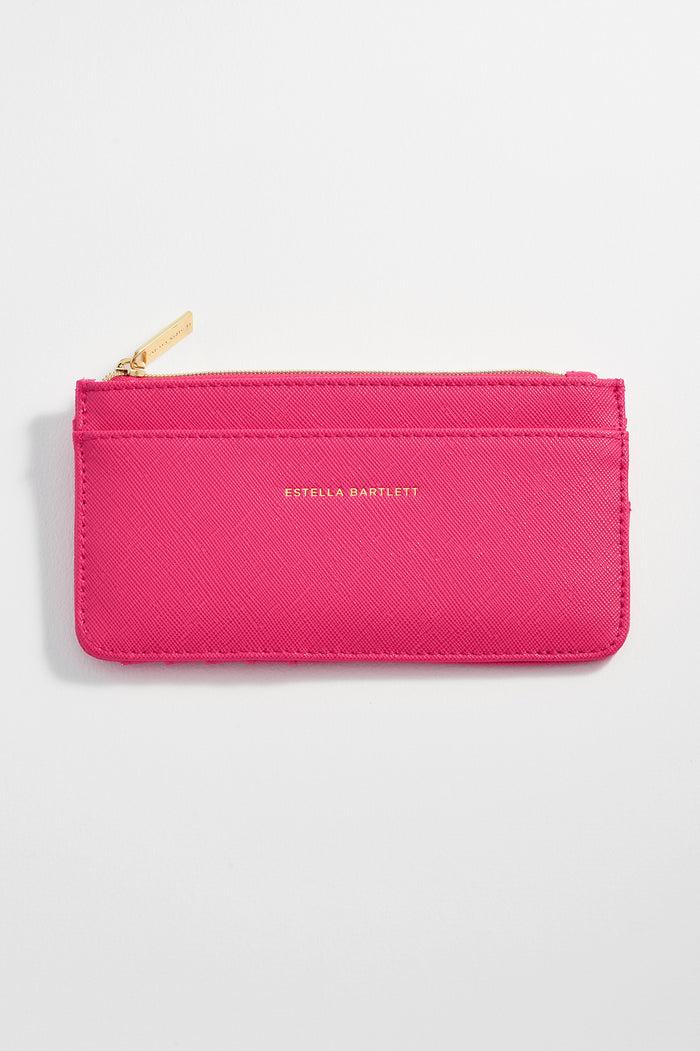 Estella Bartlett Large Card Purse Hot Pink