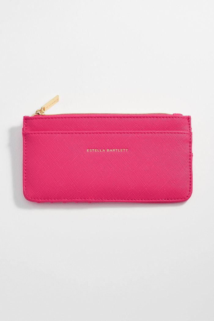 estella bartlett Large Card Purse Hot Pink