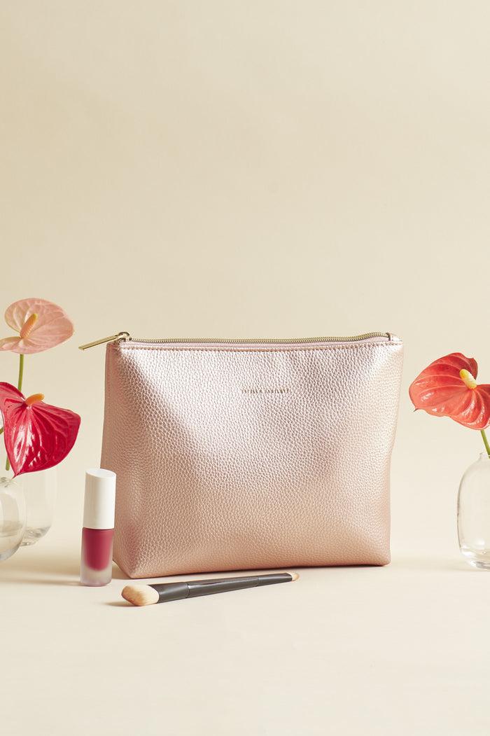 Estella Bartlett Make Up Pouch Metallic Blush