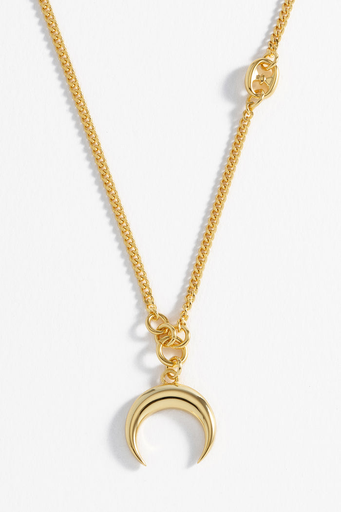 Estella Bartlett Men's Horn Necklace Gold Plated