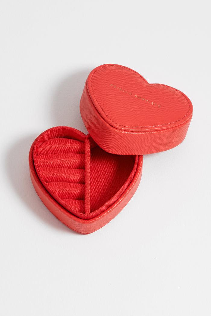 Estella Bartlett Mini Heart Jewellery Box Coral