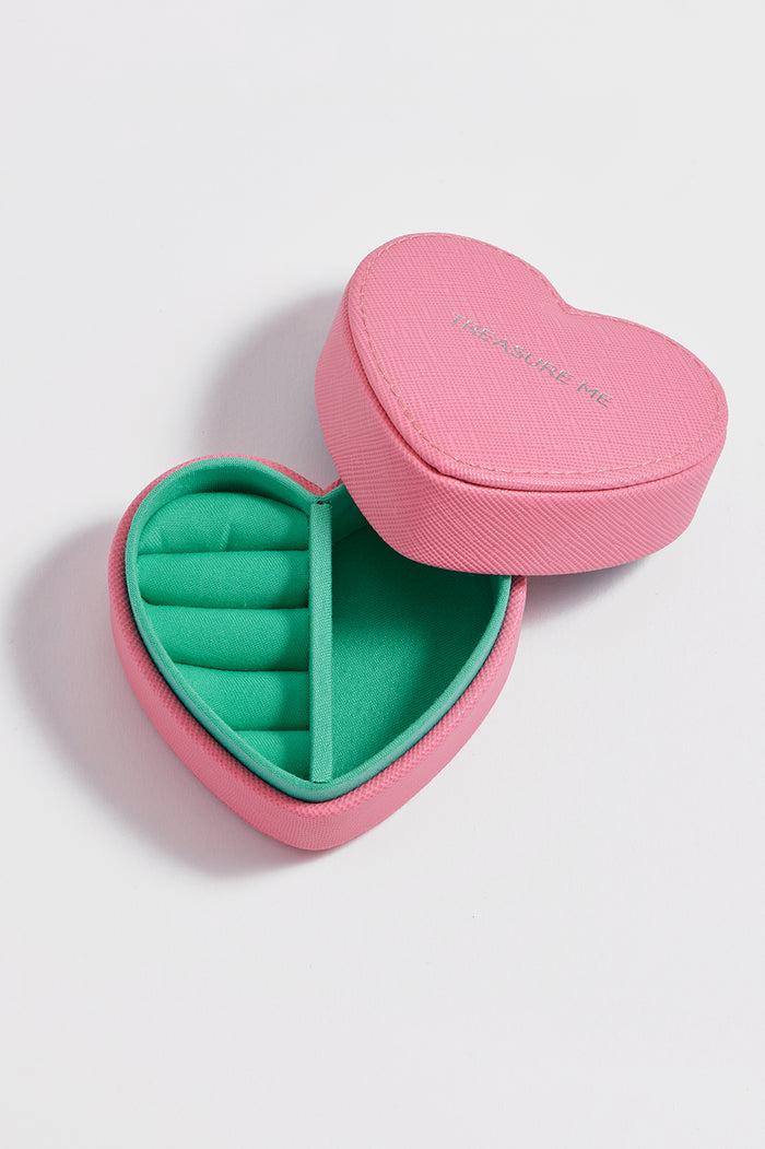 Estella Bartlett Mini Heart Jewellery Box Pink