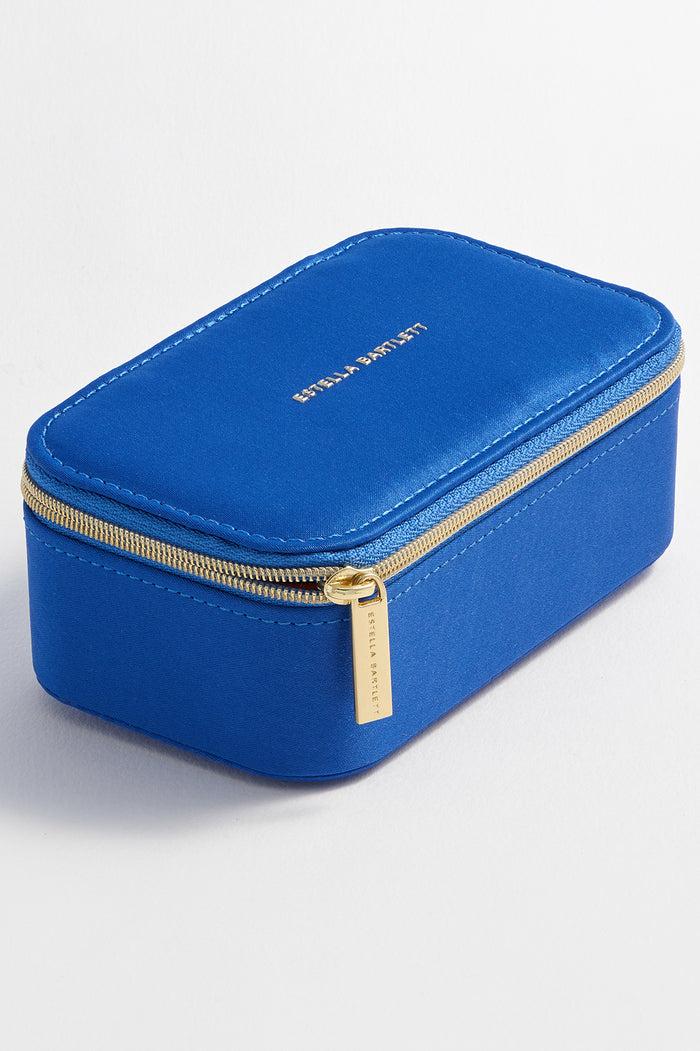 Estella Bartlett Mini Jewellery Box Blue Satin