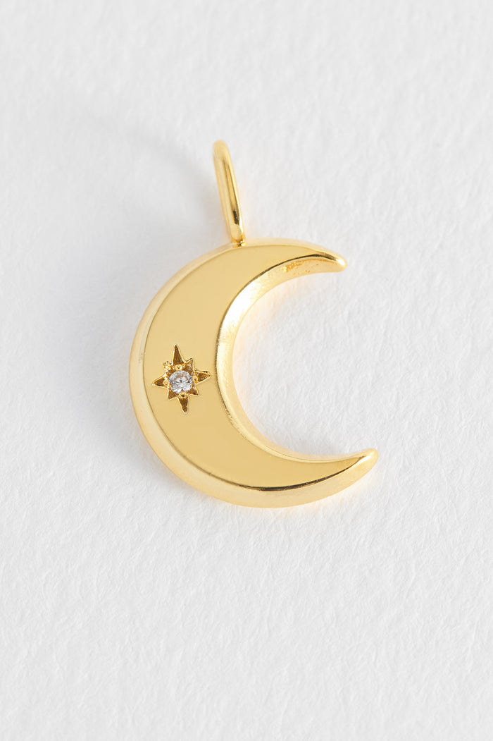 estella bartlett Moon CZ Charm Gold Plated