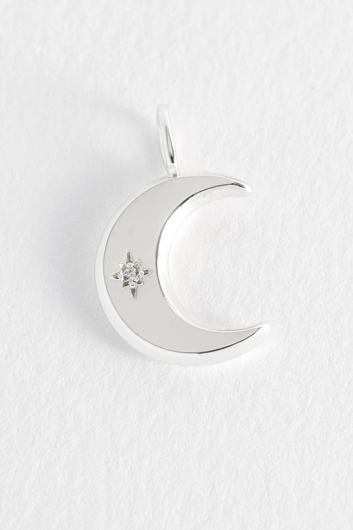 estella bartlett Moon CZ Charm Silver Plated
