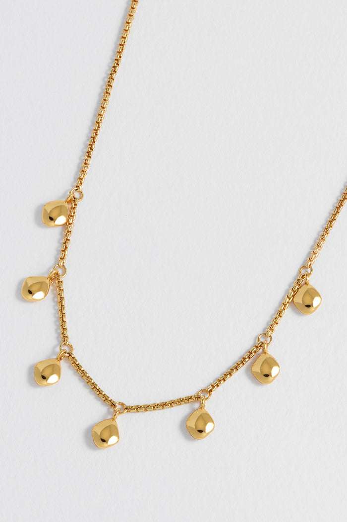 Estella Bartlett Multi Pebble Necklace Gold Plated