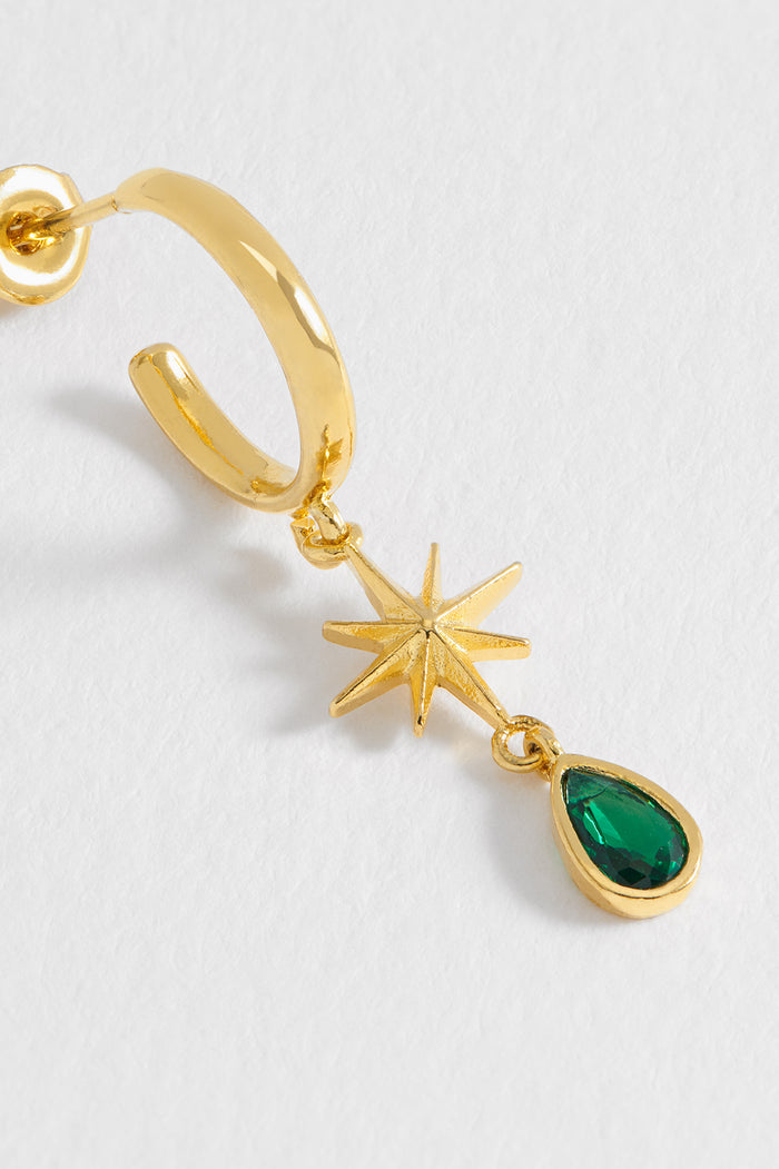 Estella Bartlett North Star CZ Hoops Gold Plated