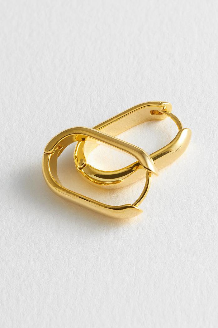 Estella Bartlett Oval Hoops Gold Plated