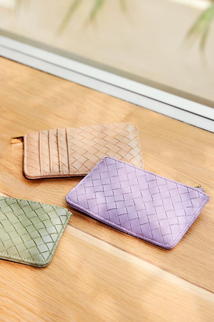 Estella Bartlett Rectangle Card Purse Nude Weave