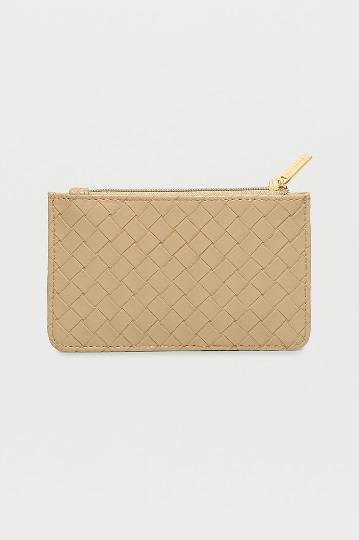 Estella Bartlett Rectangle Card Purse Nude Weave