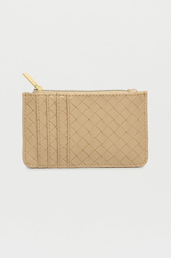 estella bartlett Rectangle Card Purse Nude Weave