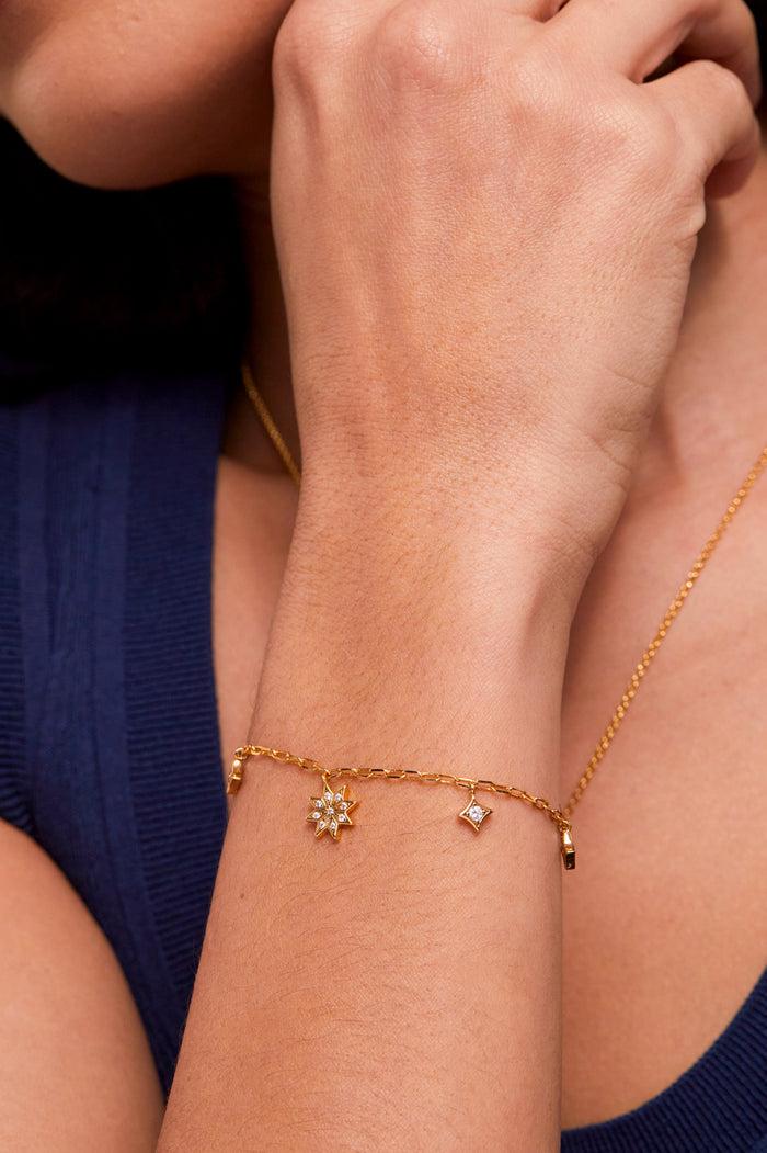 Estella Bartlett Star Charm Bracelet Gold Plated