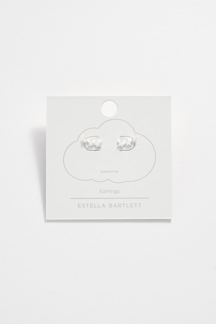 Estella Bartlett Star Crawler Studs Silver Plated