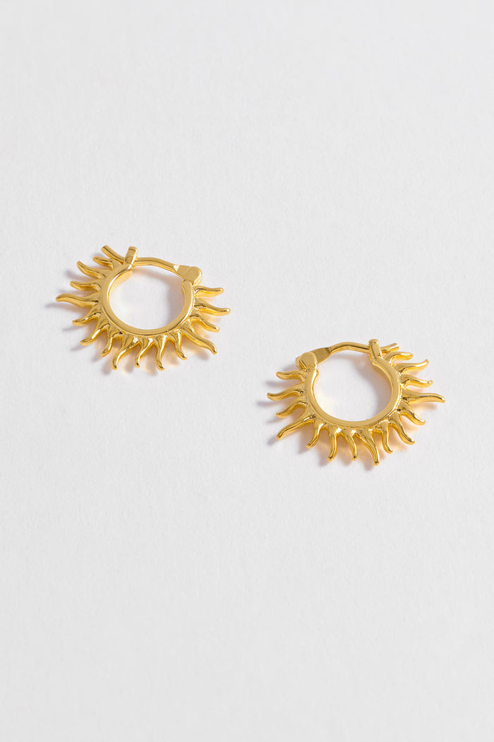 Estella Bartlett Sun Huggie Hoops Gold Plated