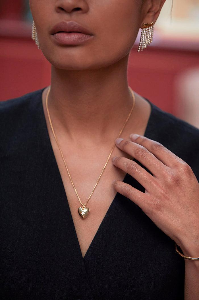 Estella Bartlett Swivel Heart Locket Gold Plated