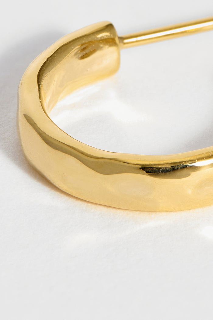 Estella Bartlett Textured Hoops Gold Plated