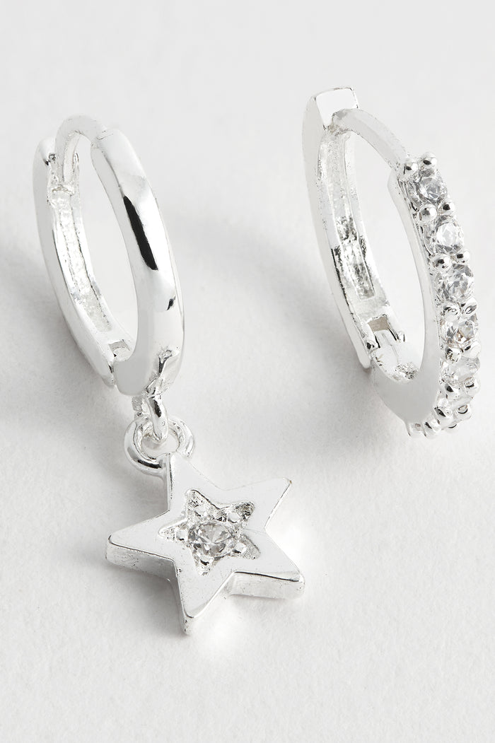 Estella Bartlett Twinkle Earring Set Silver Plated