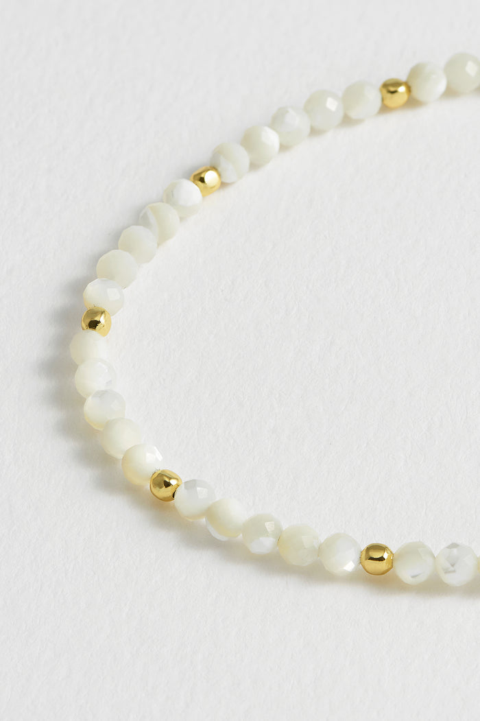 Estella Bartlett Faceted Amelia Bracelet Gold Plated | Pearl